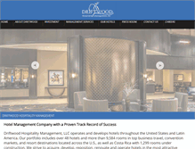 Tablet Screenshot of driftwoodhospitality.com